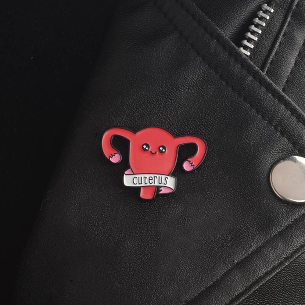 🎉 New Cuterus Uterus enamel pin